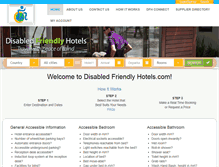 Tablet Screenshot of disabledfriendlyhotels.com